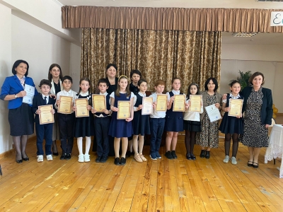 Награждение  победителей и призеров районной предметной олимпиады.