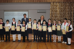 Награждение победителей и призеров районной предметной олимпиады.