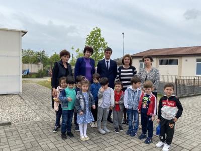 Ознакомление Харазия Адамыра Вадимовича, заведующего отделом образования с дошкольными учреждениями района.